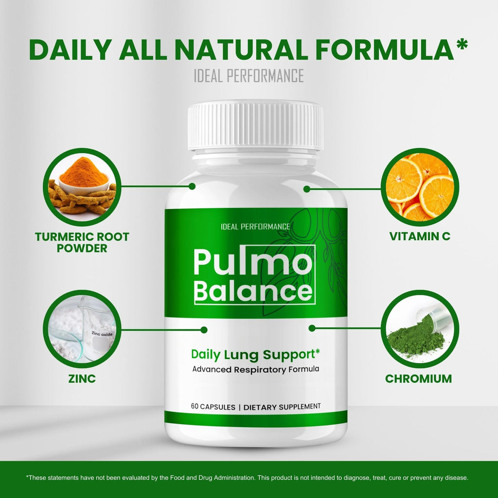 Pulmo Balance Capsules, Official PulmoBalance Supplement Pills - Maximum Strength, All Natural Lung Cleanse & Health Support, Advanced Formula for Healthy Flow, Comfort & Detox Reviews (60 Capsules)