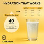 LyteShow - Electrolyte Drops for Rapid Rehydration + Digestion + Brain + Energy + Immunity | No Sugar | Trace Minerals | Unflavored, Subtle Mineral Taste - 40 Servings (Magnesium, Potassium, Zinc)