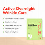 Morrow Beauty - Peptide-Infused Smoothing Wrinkle Patches - Overnight Patches for Smoothing Fine Lines and Wrinkles, Anti Aging Stickers for Crow's Feet, Elevens, Smile Lines (66 Count)