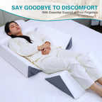SJFFDP Wedges for Bed Positioning, 3PCS Bed Wedges & Body Positioners for Bed Sores, Side Sleeping, Back Support, After Surgery, Bedsore Pressure Relief, Positioning Wedge for Elderly & Adults
