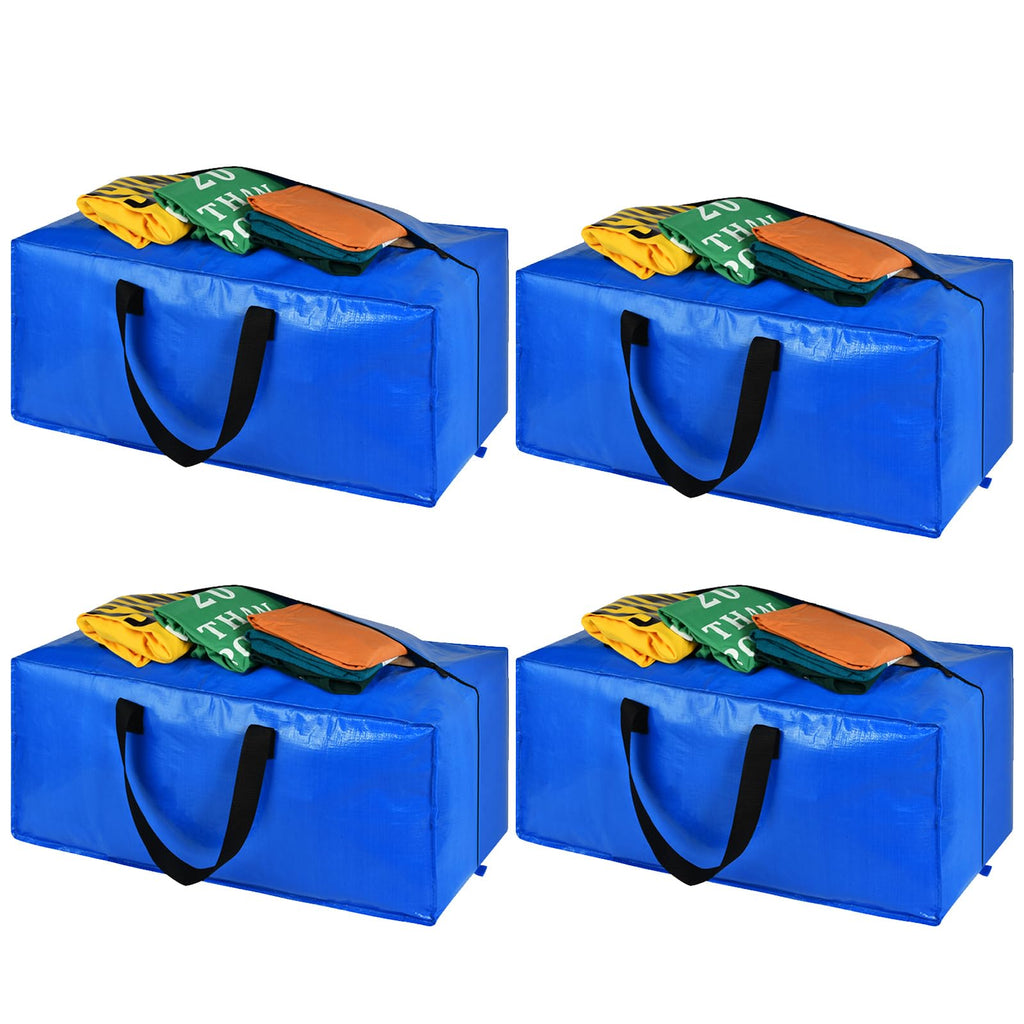 Heavy Duty Extra Large Storage Bags, XL Moving Bags for College Dorm Essentials, Moving Supplies Compatible with IKEA Frakta Cart, 4 Packs