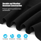 Winnergo 12 FT Round Pool Liner Pad for Above Ground Pools, Durable Pool Mat with Geotextile Material for Pool Bottom Strong Eco-Friendly Padding Under Pool Pad Protection,Prevents Punctures,Black