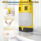 Rechargeable Window Vac, Electric Window Vacuum Squeegee, with 11 in. and 6.7 in. Squeegee Blades, Cordless Window Vacuum Cleaner Set for Cleaning Windows, Shower Doors, Mirrors, Tiles