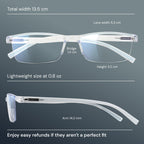Gaoye Executive Style Reading Glasses Men - Durable Readers with Blue Light Filtering - Comfortable Fit with TR90 Frames