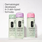 Clinique 3-Step All About Clean Liquid Gentle Facial Cleanser Soap | Face Wash For Dry Combination Skin | Type 2, 6.7 Fl Oz