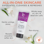 Face Scrub and Face Wash, Gentle Exfoliating, Cleansing Facial Scrub Exfoliator, Natural & Organic Ingredients