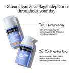 Neutrogena Collagen Bank Face Moisturizer, Broad Spectrum SPF 30 Anti-Aging Face & Neck Collagen Cream, Micro-Peptides, No White Cast 2 fl oz & Trial Size Hydro Boost Facial Cleanser, 0.5oz