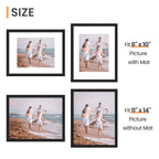 upsimples 11x14 Picture Frame, Gallery Wall Frames Set of 5, Black