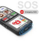 Easyfone T6 4G Picture Button Cell Phone for Seniors and Kids | Easy-to-Use | Clear Sound | Easy Charging Dock | SOS Button | SIM Card Included | Good for Dementia, Alzheimer's and Kids (T6 Black)
