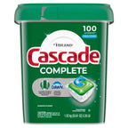 Cascade Complete Dishwasher Pods, Dishwasher Detergent, Dish Detergent Tab Tablets, Fresh, 100 Count (Packaging May Vary)