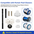 360289 Left Drive Kit & 360290 Right Drive Kit Pool Cleaner Bearings Tune Up Kit for Pentair Kreepy Krauly Rebel & Kreepy Krauly Warrior Pool Automatic Suction Cleaners/Vacuum Drive Axle Assembly