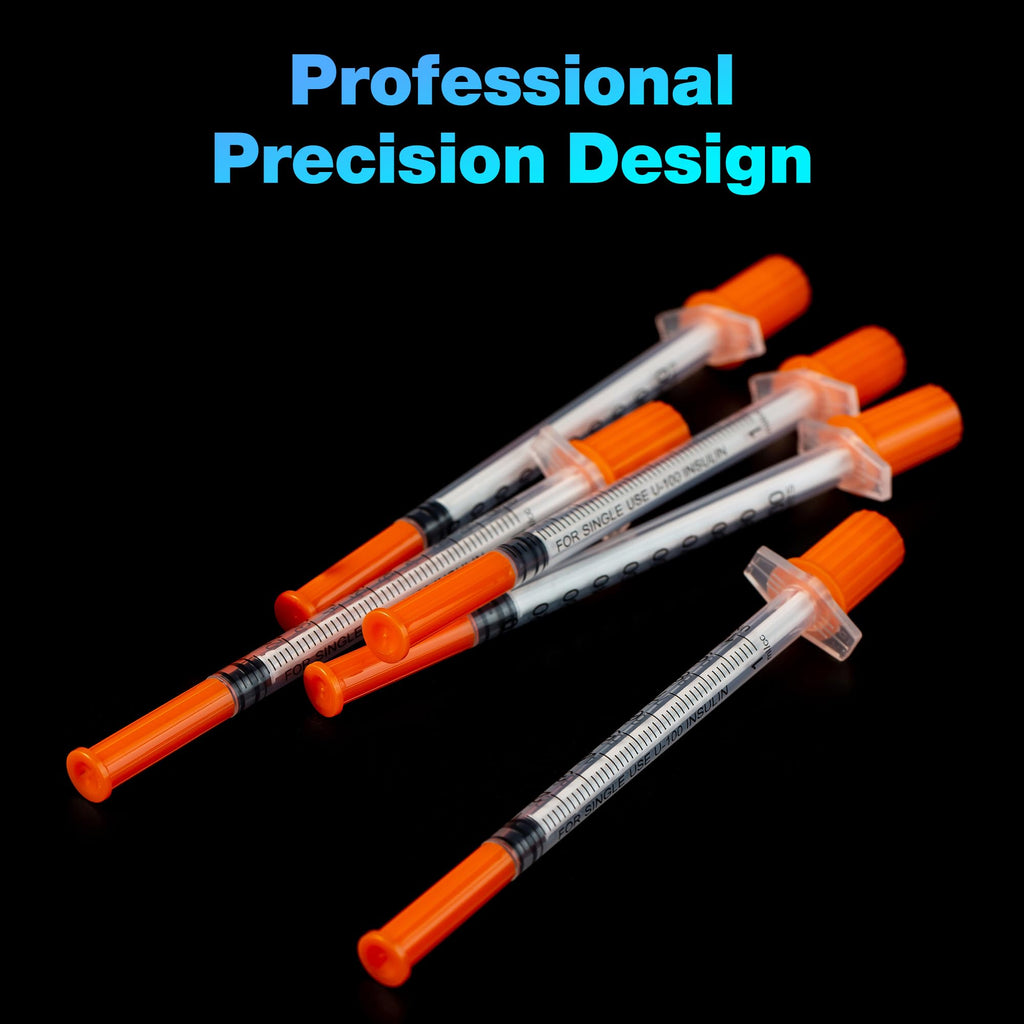 1ml/cc 31G Syringe 5/16" (8mm) Needle, Disposable Individual Package