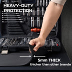 ONREVA Workbench Mat 22X48 Inches, EVA Rubber Work Mat, Protect Your Work Bench Top, Heavy Duty Pad for Tool Box Top, Table, Tool Station, Rolling Cabinet Cart Cover Liner Matt, 48"X22" 5mm Thick