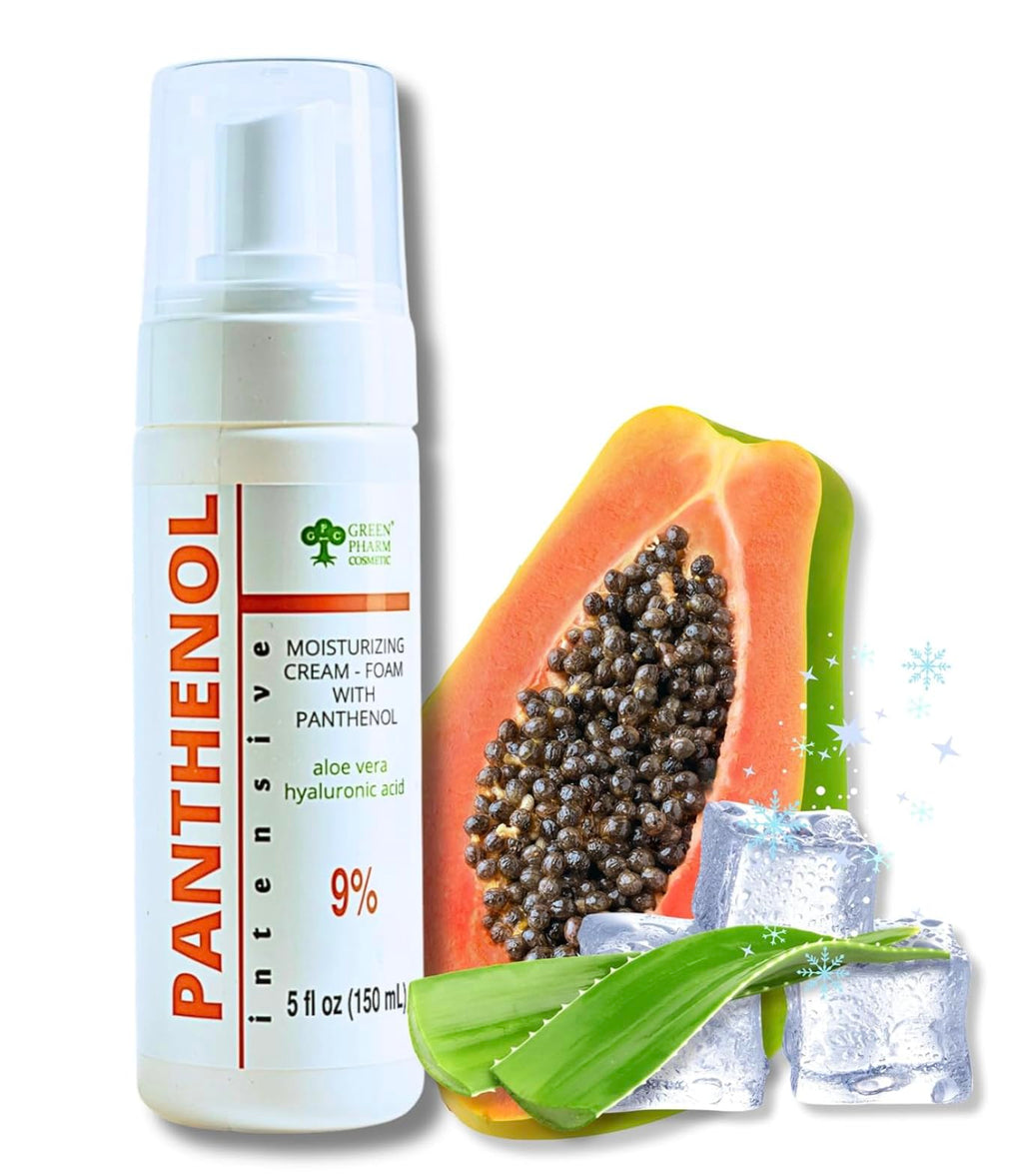 9% Panthenol Foam for Instant Redness Relief - Skin Barrier Repair with Aloe Vera & Hyaluronic Acid | Post Acne, Procedures, After Tattoo Care & Hair Transplant Spray | Safe for Baby & Sensitive Skin