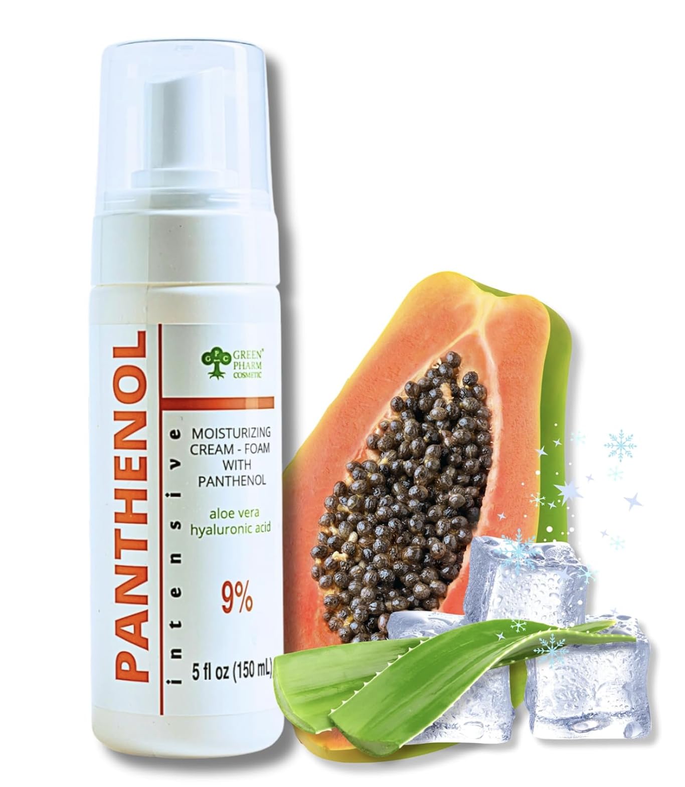 9% Panthenol Foam for Instant Redness Relief - Skin Barrier Repair with Aloe Vera & Hyaluronic Acid | Post Acne, Procedures, After Tattoo Care & Hair Transplant Spray | Safe for Baby & Sensitive Skin