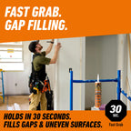 Gorilla Heavy Duty Construction Adhesive, Gap Filling, 9 oz Cartridge