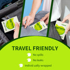 TiNKKiE 200 Pack Stain Remover Wipes for Clothes & Fabric – Instant Clothing Stain Remover for Shoes, Shirts & Jackets, Individually Wrapped Portable Wipes for Travel & On-the-Go Cleaning