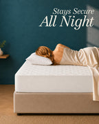 Twin Mattress Pad, Quilted Mattress Protector Topper fits 16" Deep Pocket