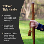 55" Texas Traveler Brazos Walking Stick, Handcrafted Red Pine Wooden Walking Sticks for Seniors Balance, Lightweight & Durable Wooden Walking Sticks for Hiking, Walking Sticks for Women and Men