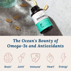 Live Conscious OmegaWell Fish Oil: Heart, Brain, and Joint Support | 800 mg EPA 600 mg DHA - Enteric-Coated, Sustainably Sourced - Easy to Swallow 120 Count (2-Pack)
