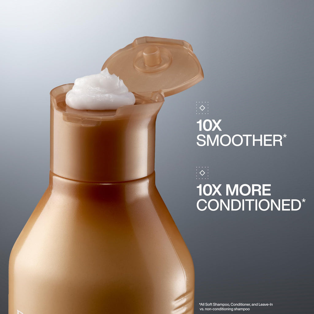 Redken All Soft Conditioner - Moisturizes & Hydrates Dry, Brittle Hair, Softens, Smooths & Adds Shine, Conditioner & Detangler, Safe For Color-Treated Hair