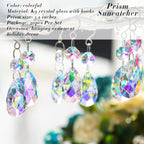 20 Pcs 38mm Teardrop Crystal Suncatcher Pendants Chandelier Decor