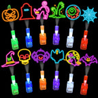 YBSOP Halloween Party Favors for Kids, 36pcs Finger Lights for Halloween Goodie Bag Fillers Basket Treats Toys for Girls Boys Kids Classroom Rewards