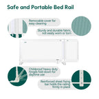 BABELIO Toddler Bed Rails, Guardian 39"-51" Extendable Guard for Toddlers, Kids & Elderly Adults, 22.5" Tall Baby Side Rails Crib Twin/Queen/Full/King Size, CPSIA Certified (Gray)