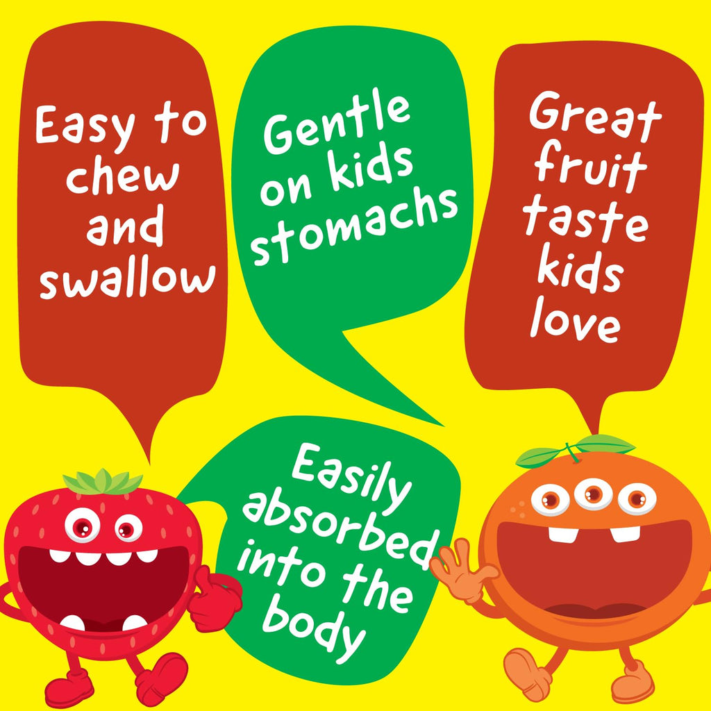 VitaWorks Kids Multivitamin with Iron & Minerals Chewable Tablets - Mixed Fruit Flavor - Vegetarian, GMO-Free, Nut Free - Dietary Supplement - Digestive Support for Children - 120 Chewables",