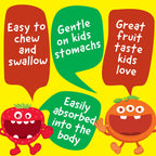 VitaWorks Kids Multivitamin with Iron & Minerals Chewable Tablets - Mixed Fruit Flavor - Vegetarian, GMO-Free, Nut Free - Dietary Supplement - Digestive Support for Children - 120 Chewables",