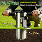 FULLTOOL® Golf Hole Cutter, Stainless Steel with Foot Pedal, USGA Standard