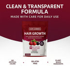 Vivikig Lumin Hair Growth Gummies – Daily Hair Nourishment with Biotin, Collagen & Botanical Extracts – Supports Thicker, Stronger & Healthier-Looking Hair – Mixed Berry Flavor, 60 Gummies (1)