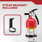 Kidde FA110G Multi Purpose Fire Extinguisher, Wall Mount, for Home/Office/Dorm/Residential, 1A10BC