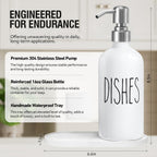 MOMEEMO Soap Dispenser for Kitchen Sink, White & Silver