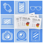 Lens Wipes for Eyeglasses (500 Count), Pre-moistened Cleaning Wipes, Non-Scratching and Streak-Free, Individually Packaged, Suitable for Cleaning Camera Lenses, Sunglasses, and Optical Equipment