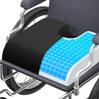 TranquilMoments Seat Cushion, Gel Wheelchair Seat Cushion，Ergonomic Chair Cushions for Office Chairs & Car, Relieve Sciatica, Back and Tailbone Pain, Removable Cover & Non - Slip Bottom, Black