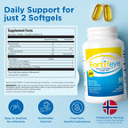 Fortifeye Omega 3 Fish Oil 180Count 1600 mg Made in Norway - High Potency rTG Form Supplement with EPA & DHA, Triple Strength Fish Oil Softgels for Men Women, No Fishy Aftertaste, Natural Lemon Flavor