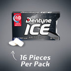 Dentyne Ice Arctic Chill Sugar Free Gum, 9 Packs of 16 Pieces (144 Pieces)