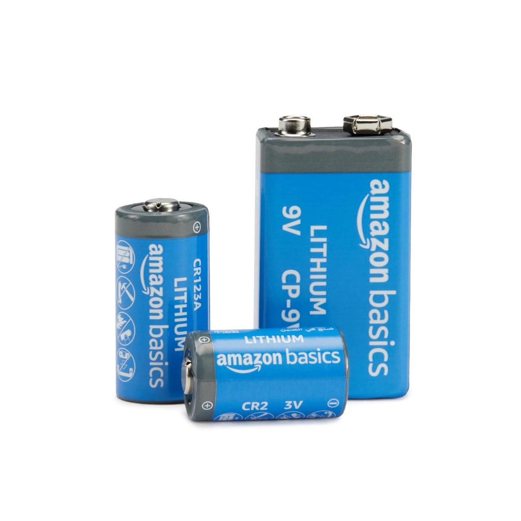 Amazon Basics 12-Pack Non-Rechargeable CR123A Lithium Batteries, 3 Volt, Up to 10-Year Shelf Life, Not for Arlo Cameras