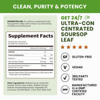 (2 Pack) Soursop Graviola Gummies - Concentrated Soursop Leaves Extract w/Vitamin C, Zinc & Whole Natural Food for Immunity, Liver, Calming & Antioxidant, Sugar Free, Gluten Free, Vegan, 60 Gummies