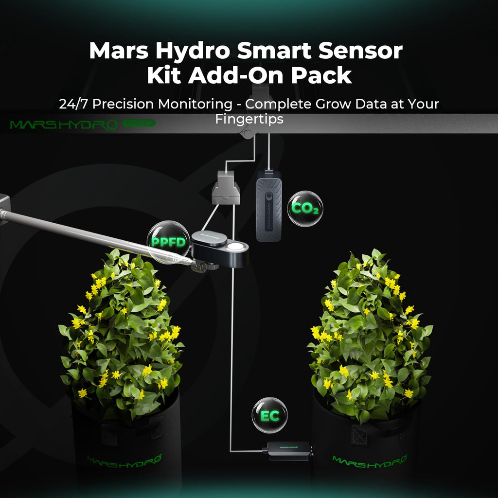 Mars Hydro PPFD CO2 Soil Sensor Kit Indoor Growing Environmental Monitor