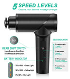 Medcursor Massage Gun - High Intensity Brushless Motor, Handheld Percussion Deep Tissue Massager with 6 Massage Heads for Sore Muscle and Stiffness, Gifts for Father/Dad (Black)