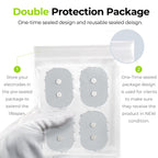 AUVON Official Wireless TENS Unit Electrode Pads Only Compatible with AUVON Wireless TENS Device TX6224, 12-Pack Reusable TENS Unit Replacement Pads in 2 Sizes, Premium Stickiness & Skin Friendly