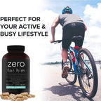 California Basics Fiber Supplements for Men (500 Count) - Daily Dietary Chia Flaxseed Psyllium Husk Vegan Capsules - High Fiber Supplement Pills Zero for Him Extra Strength Pills
