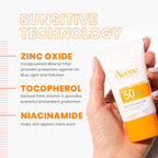 Avène Mineral Sunscreen Multi-Defense Fluid SPF 50+, Clean Formula Sunscreen for Sensitive Skin, Sheer, Water Resistant, Non-Whitening, Antioxidant Protection, 1.3 Fl Oz