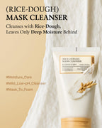FULLY Rice-Dough Mask Cleanser, Hydrating Mask, Nourishing, Low-pH Formula, Clear Pores, Face Wash, Dry & Sensitive Skin, Vegan Korean Skincare 4.39 fl.oz