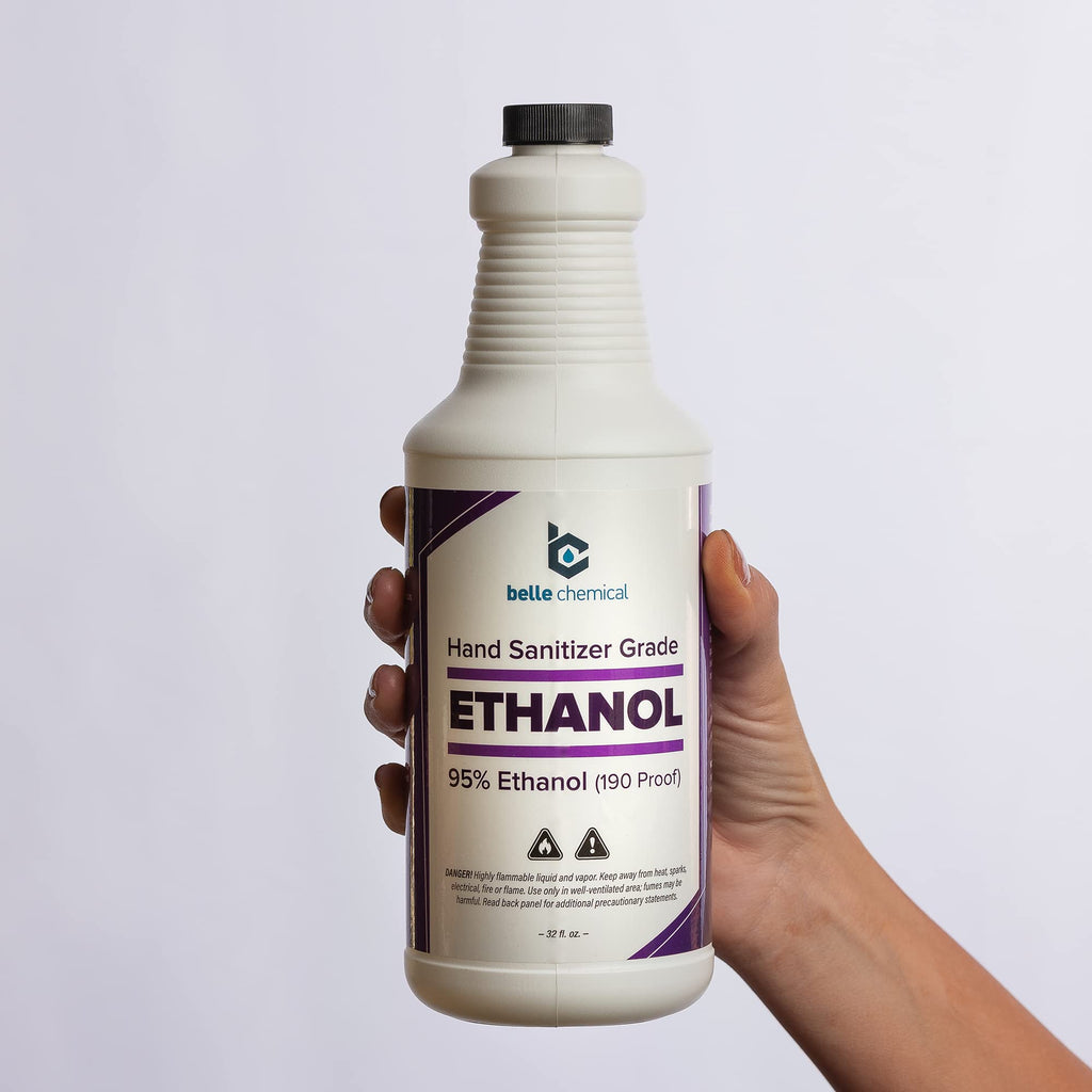 Medical Grade Ethanol - 95% Ethyl Alcohol - for Hand Sanitizer Production - No Fermentation Smell - Does Not Contain Methanol (Ethyl Alcohol - Medical Grade (32oz) (Pack of 4 (1-Gallon))