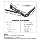 1X Auto Vent Opener Solar Automatic Window Opener for Greenhouse Heat Sensitive Roof Vent Opener Auto Vent Kit Gardening Tools Greenhouse Accessories Hothouse Roof Vent Kit (Dual Spring Up to 15lbs)
