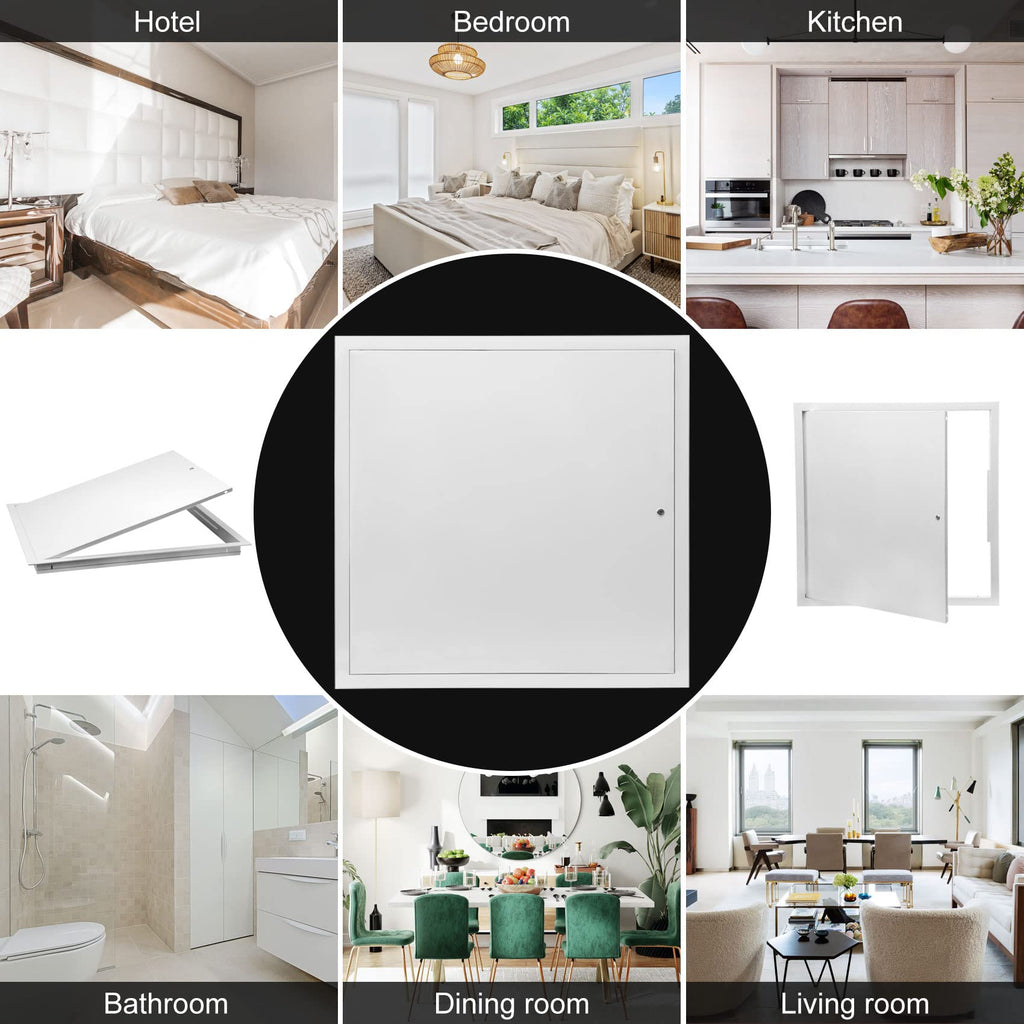Thicken 1mm 22 x 22 Access Panel for Drywall,Attic Door, Ceiling Access Panel for Drywall,22x22 Metal Access Panels are Thickened to 1mm to Solve The Problem of Fragile Panels(Screwdriver Latch)