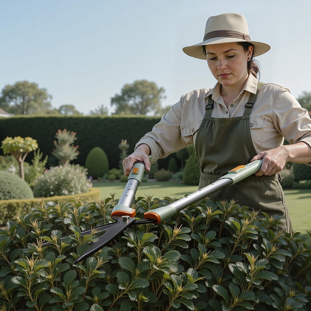 PrunePro® Extendable Hedge Shears Lightweight Ultra Sharp Blade for Bushes